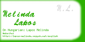 melinda lapos business card